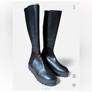 Stuart Weitzman Black Knee-High Women's Boots